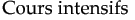 Cours spéciaux